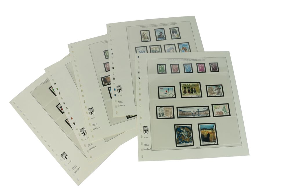 France Timbres autocollants entreprise - Feuilles pré-imprimées Année 2009-2011