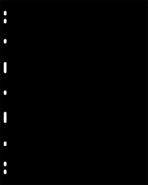Intercalaires noirs, paquet de 5