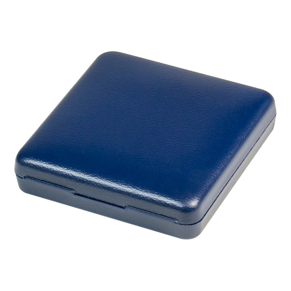 Écrin monnaie avec plateau velours bleu pour monnaies/capsules jusqu’à Ø ext. 48 mm