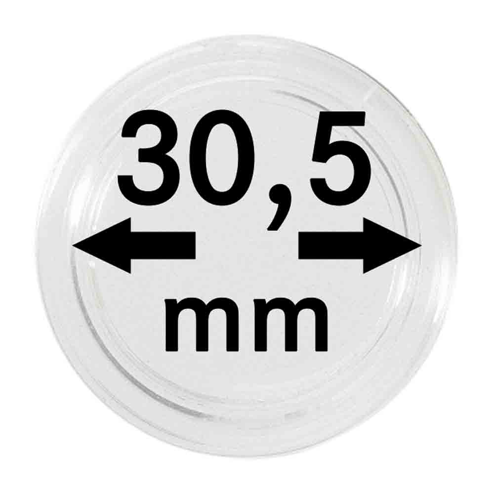 Capsules monnaies Ø intérieur 30,5 mm – Paquet de 100