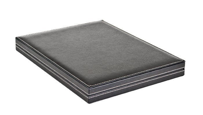 Coffret numismatique NERA M avec plateau rouge vif à 35 alvéoles ronds pour capsules de Ø ext. 34 mm, par ex. pour monnaies Allemagne 5 Euro sous capsules LINDNER