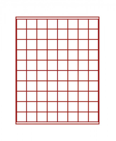 Box monnaies FUMÉ à 80 alvéoles carrés pour monnaies/capsules jusqu'à Ø 24 mm