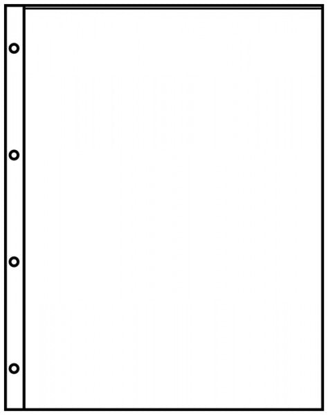 Feuilles de classement A4 noires, à 1 poche (220 x 297 mm), paquet de 10