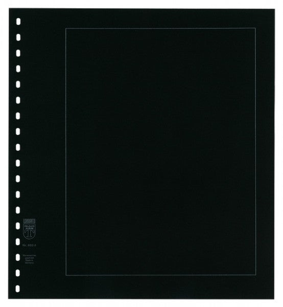 Feuilles neutres au format LINDNER 272mm x 296mm avec perforation 18 trous, paquet de 10