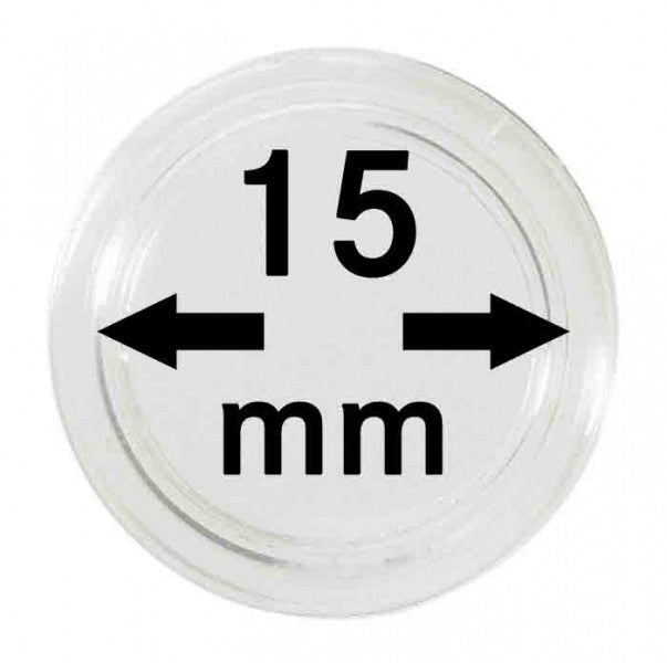 Capsules monnaies Ø intérieur 15 mm – Paquet de 100
