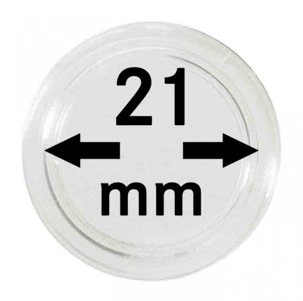 Capsules monnaies Ø intérieur 21 mm – Paquet de 100