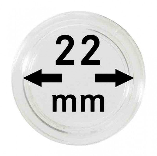 Capsules monnaies Ø intérieur 22 mm – Paquet de 100