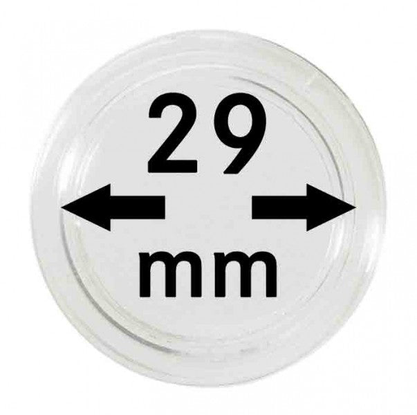 Capsules monnaies Ø intérieur 29 mm – Paquet de 100