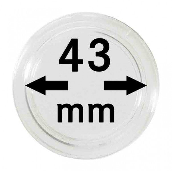 Capsules monnaies Ø intérieur 43 mm – Paquet de 100