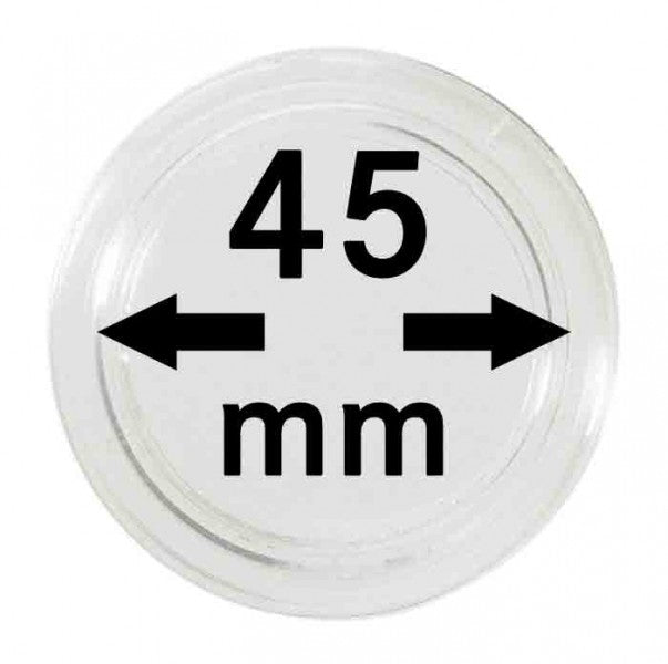 Capsules monnaies Ø intérieur 45 mm – Paquet de 100