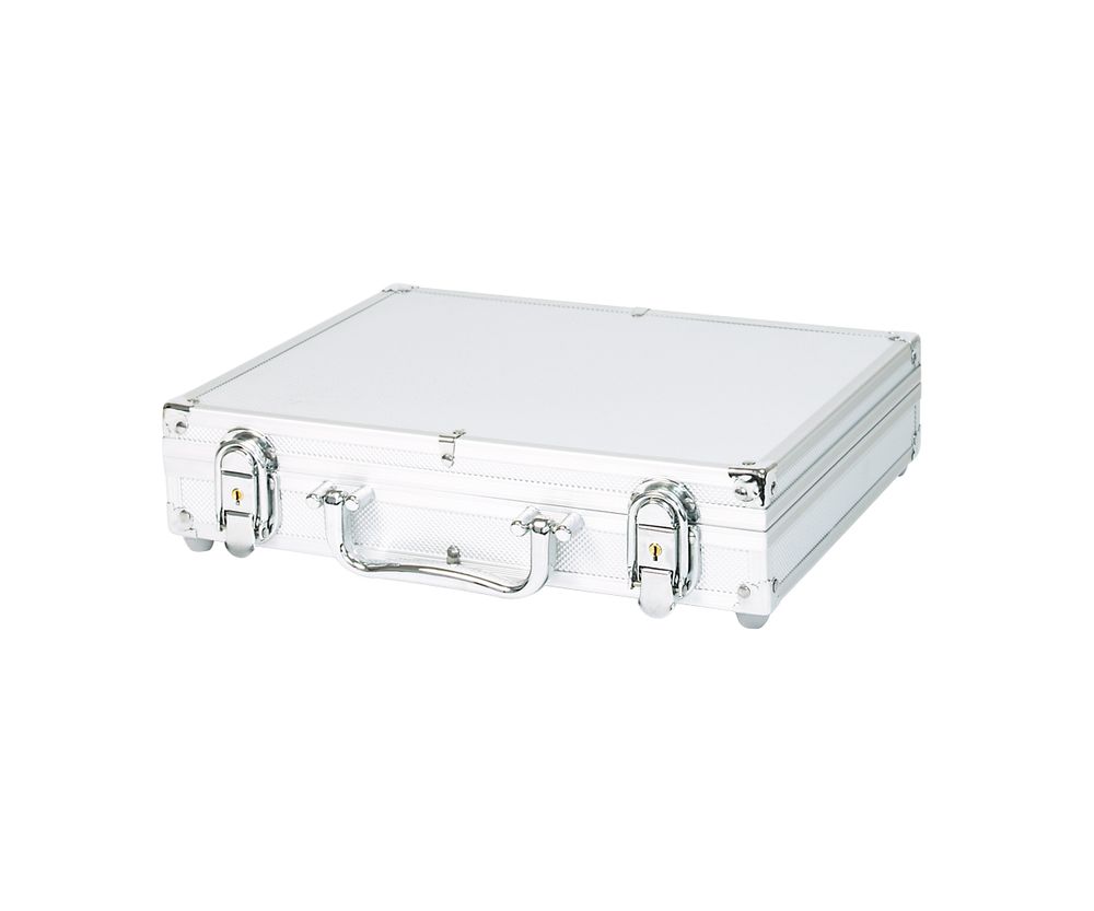 Valise numismatique ALU pour 177 monnaies/capsules de divers diamètres