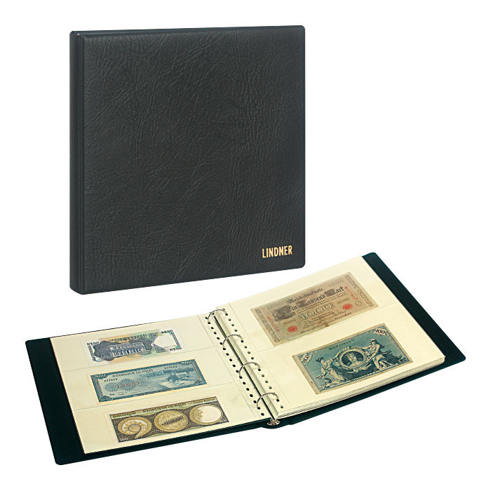 Set: Album billets de banque SRS avec 20 feuilles transparentes et boîtier de protection