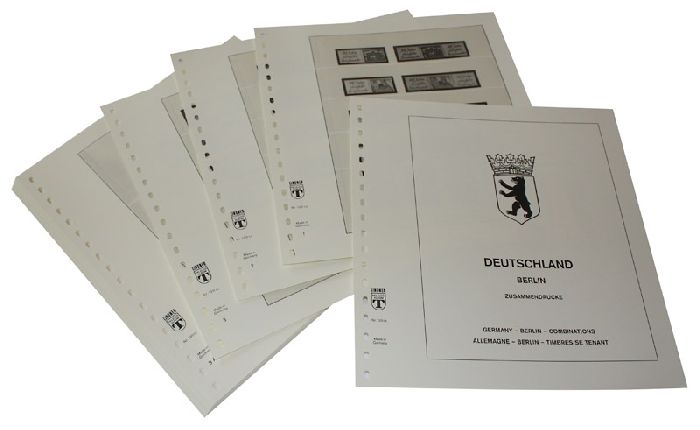 Allemagne Timbres se tenant Berlin - Feuilles pré-imprimées Année 1949-1989