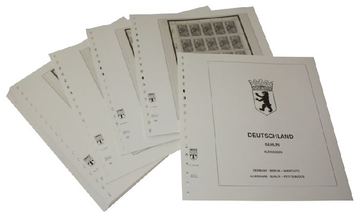 Allemagne Petits blocs Berlin - Feuilles pré-imprimées Année 1979-1988