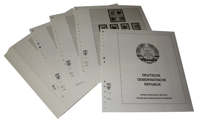 Allemagne République Démocratique - Feuilles pré-imprimées Année 1985-1990