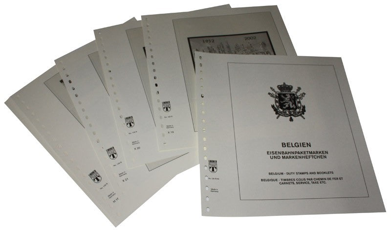 Belgique Timbres colis, timbres chemin de fer et carnets - Feuilles pré-imprimées Année 2002-2015