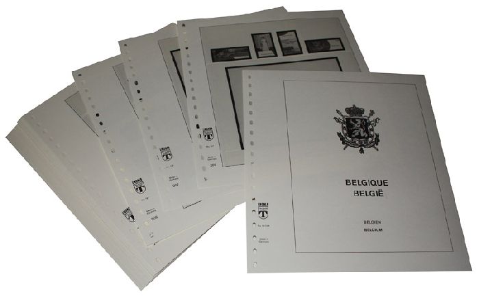 Belgique - Feuilles pré-imprimées Année 2015-2017