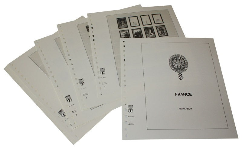 France - Feuilles pré-imprimées Année 1940-1944