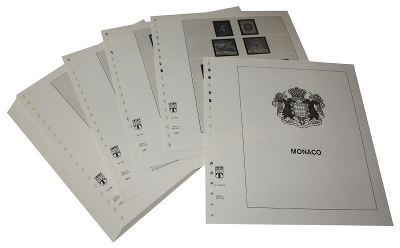Monaco - Feuilles pré-imprimées Année 1992-1998