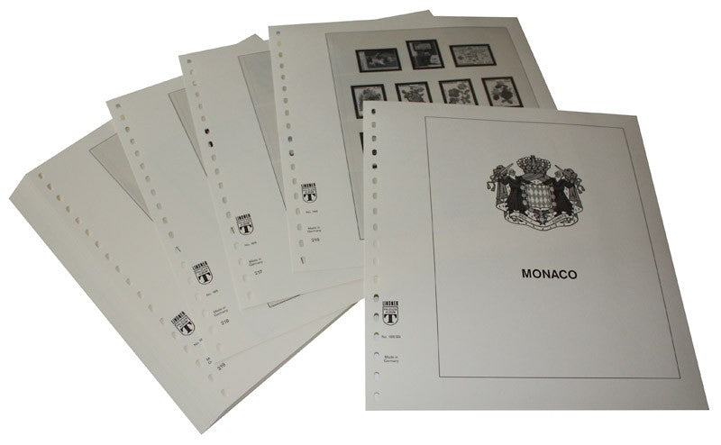 Monaco - Feuilles pré-imprimées Année 1999-2008