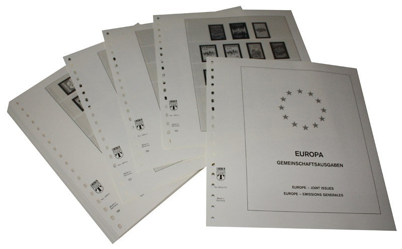 Europe - Zones spéciales CEPT - Feuilles pré-imprimées Année 1972-1980
