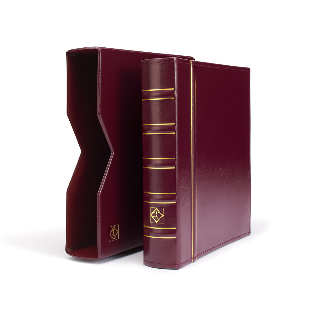 Album Numismatique Optima, design classique avec étui de protection