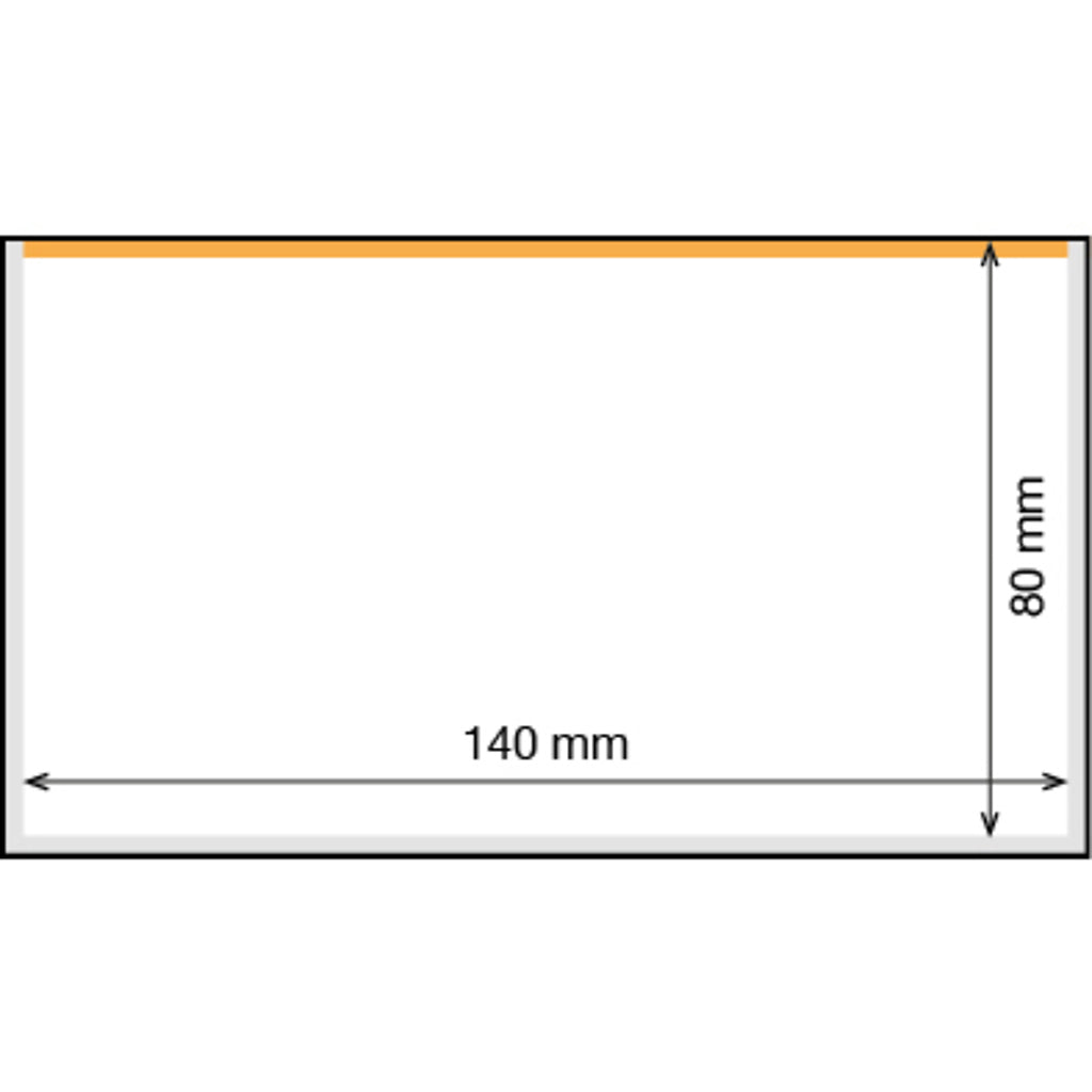 Basic 140 Pochettes de protection pour billets, paquet de 50