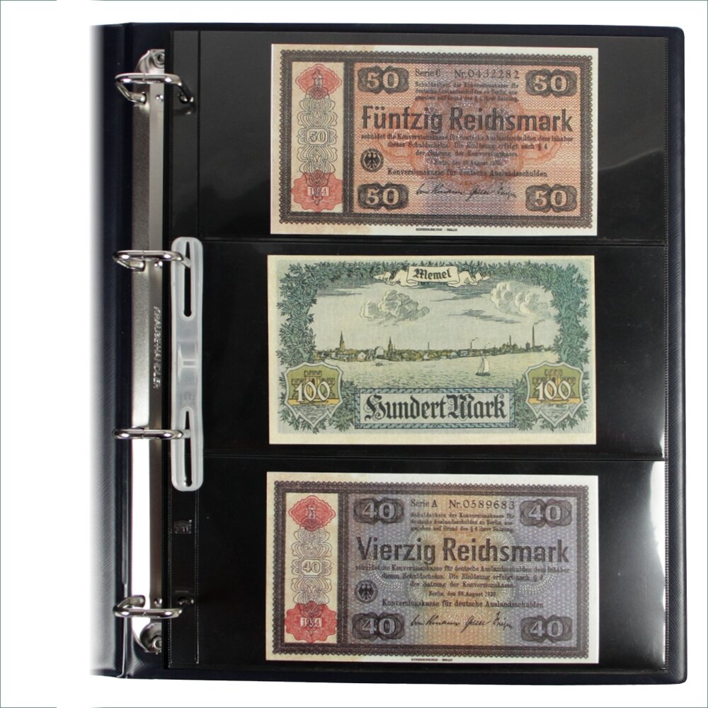 Feuilles spéciales Compact A4 465 pour FDC, billets de banque et cartes postales