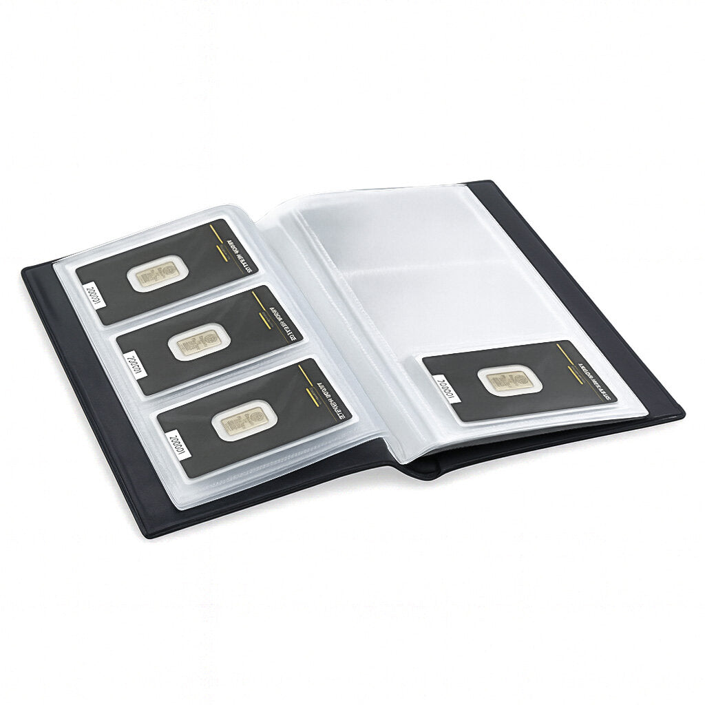 Album de poche pour cartes en or