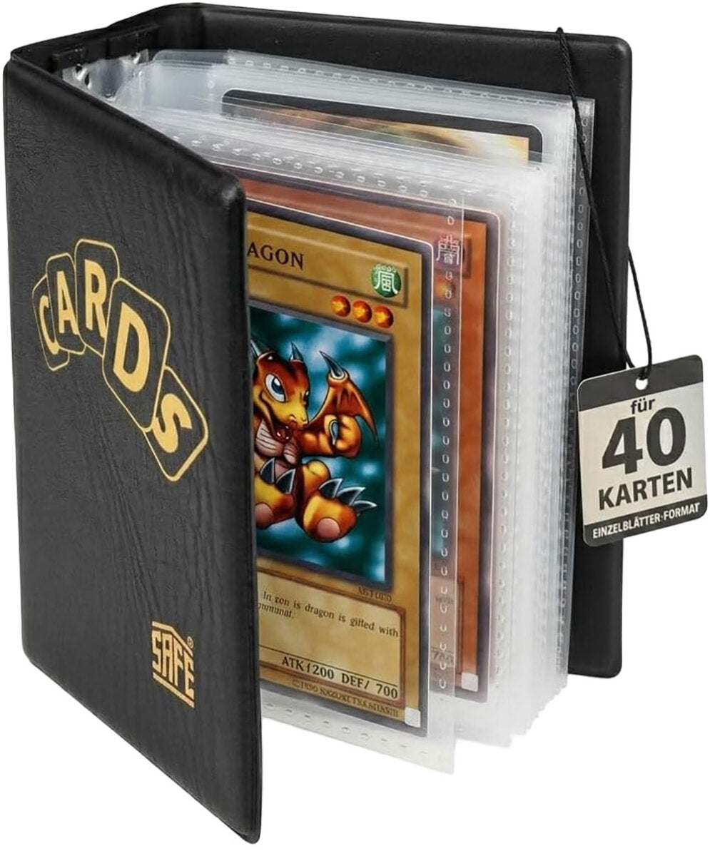 Album de poche pour « Trading Cards » Couverture noir