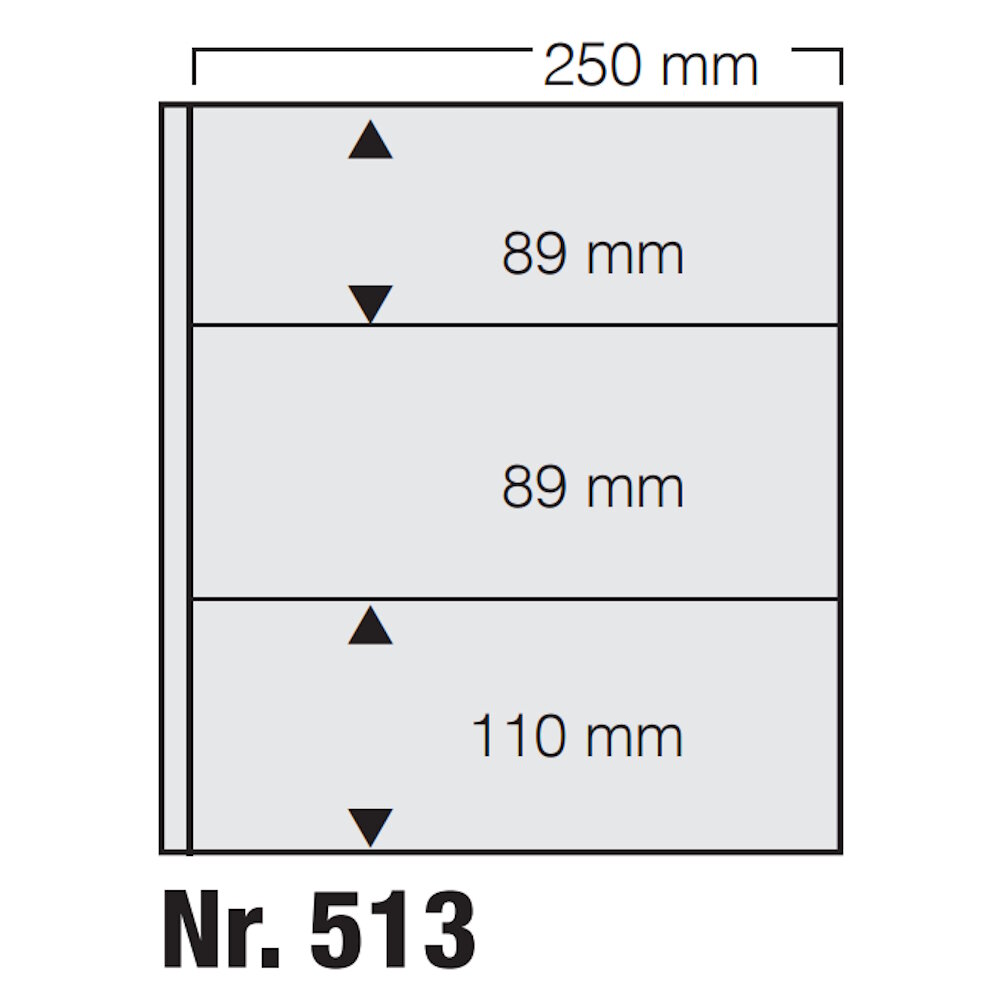 Feuilles de protection duales vierges : 513 'dual Blanko' pack de 5
