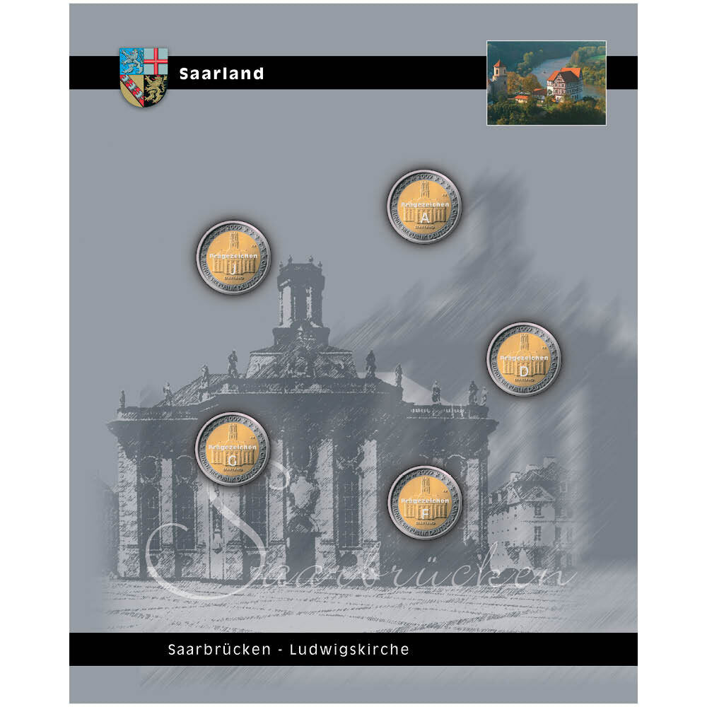 TOPset Feuille unique 2 Euro Sarre 2009