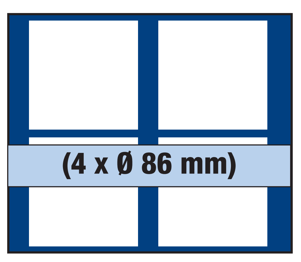 Tableau n° 6374 SP 4x 86 mm Ø