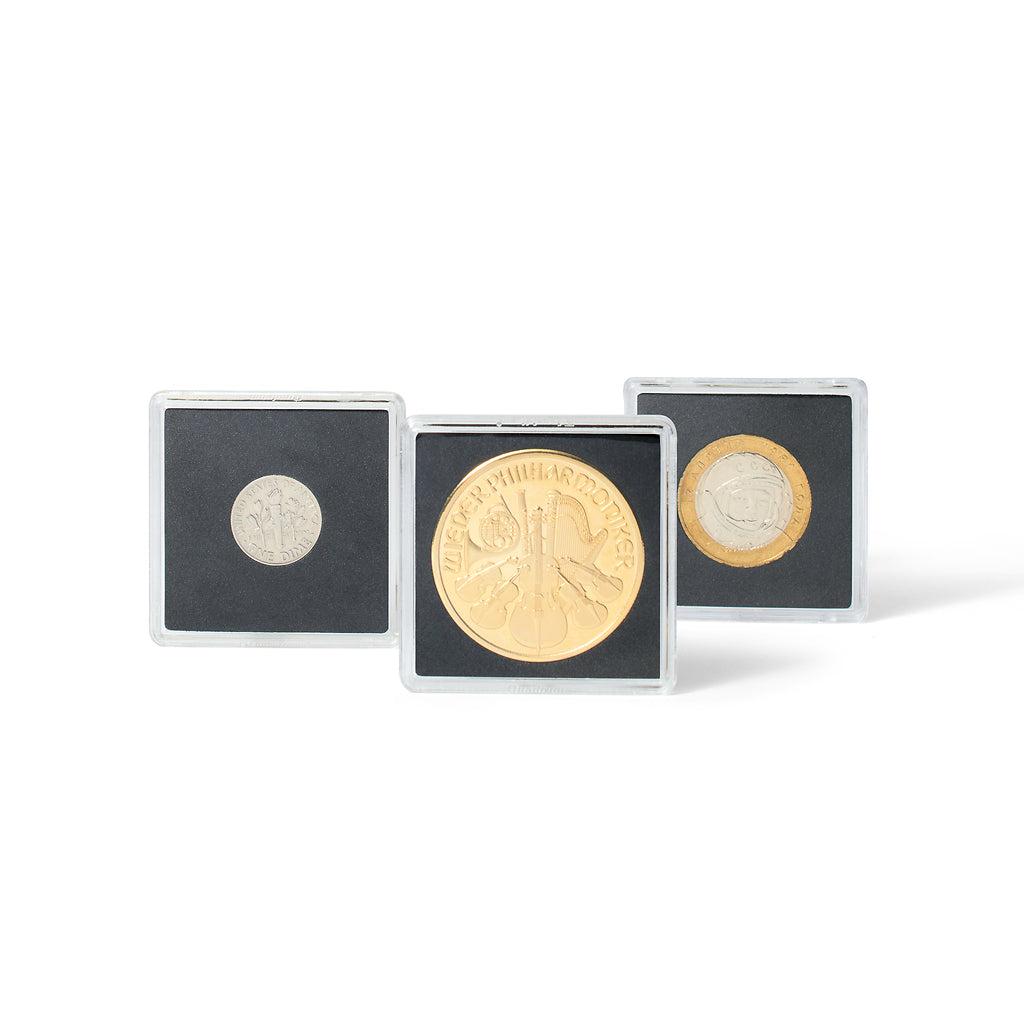 capsules QUADRUM pour pièces de monnaie de diamètre intérieur 12 mm paquet de 100