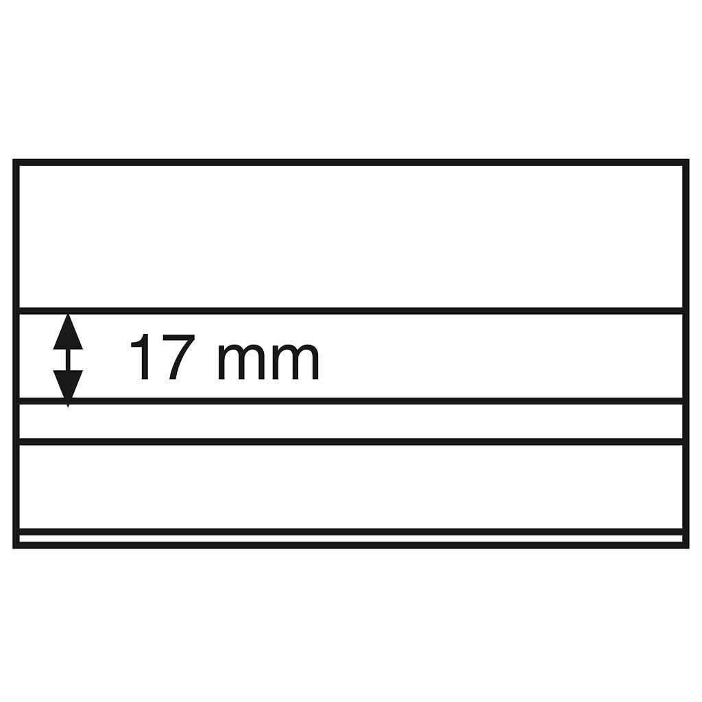 Cartes standard PVC148x85 mm,2 band.transp.avec Feuille prot.carton noir paquet d.100