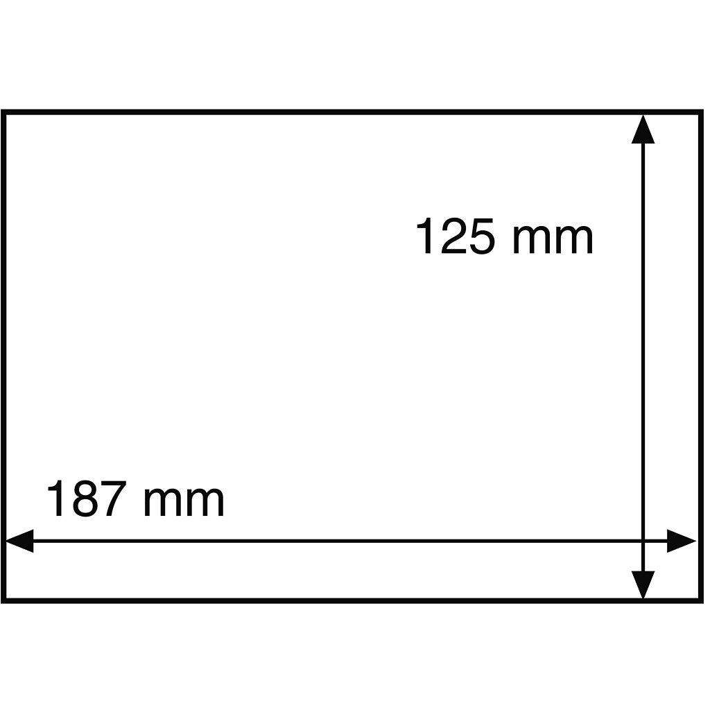HP Pochettes de protection pour lettres et cartes postales, pour 187x125 mm, transparent