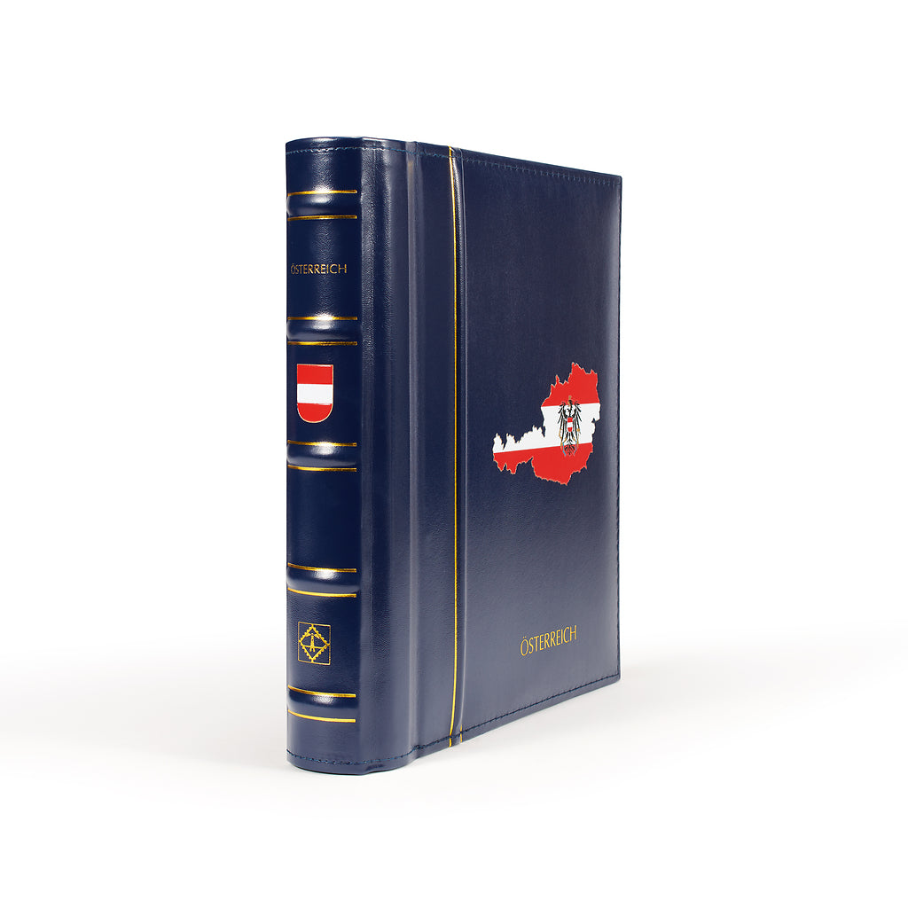 Leuchtturm Album préimprimé Perfect DP, design classique Österreich 2005-2014, bleu