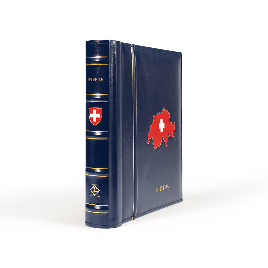 Leuchtturm Album préimprimé Perfect DP, design classique SWITZERLAND 2000-2019, bleu