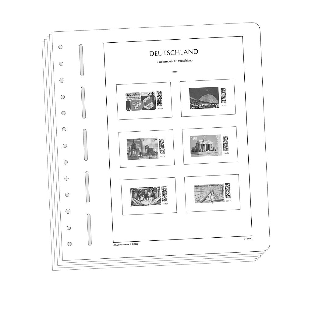 Leuchtturm feuil. compl. SF RFA coins de feuilles 2023