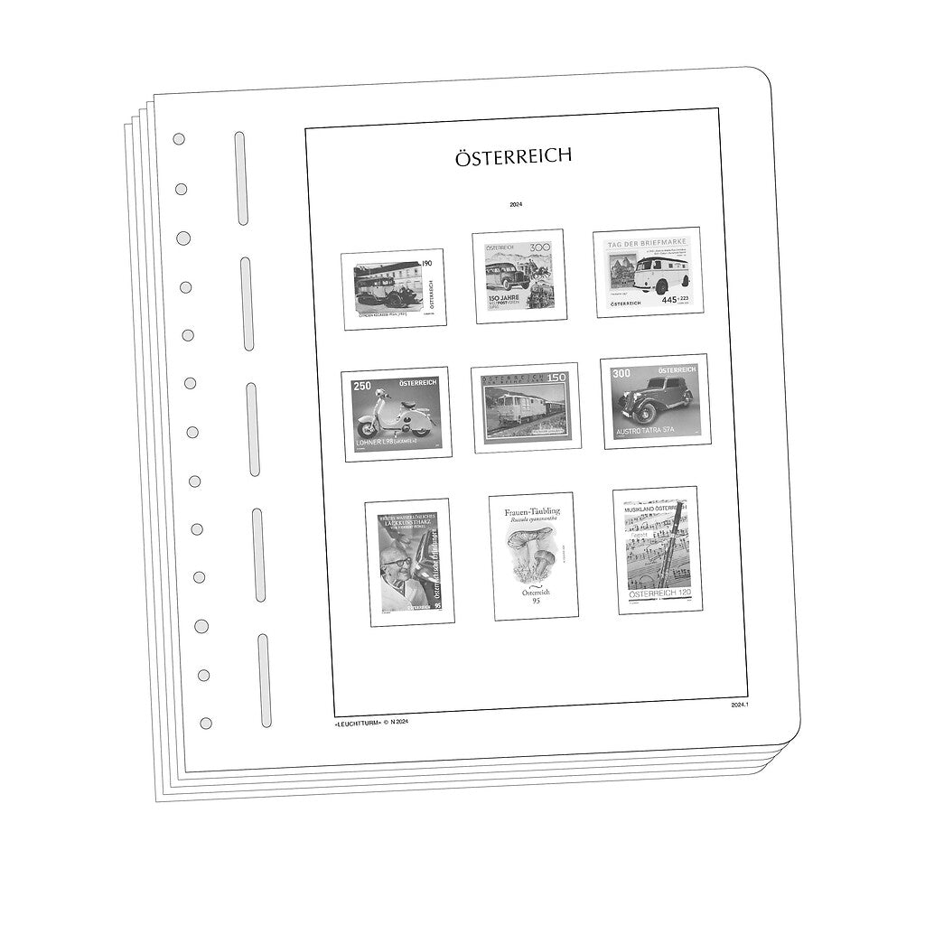 Leuchtturm feuilles complémentaires Autriche 2020