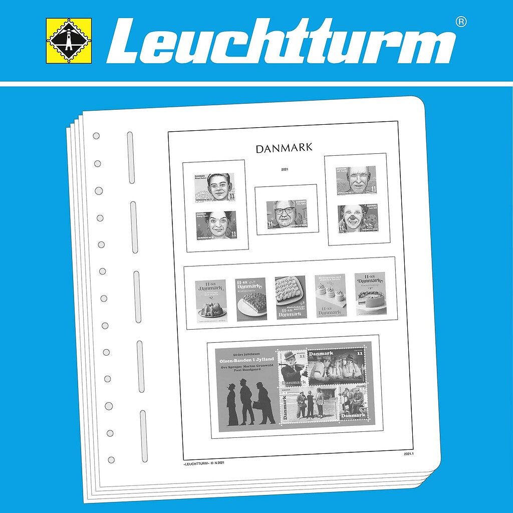 Leuchtturm feuilles complémentaires Danemark 2021