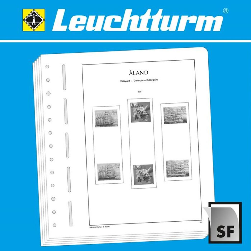 Leuchtturm feuilles complémentaires SF Âland paires interpanneaux 2022
