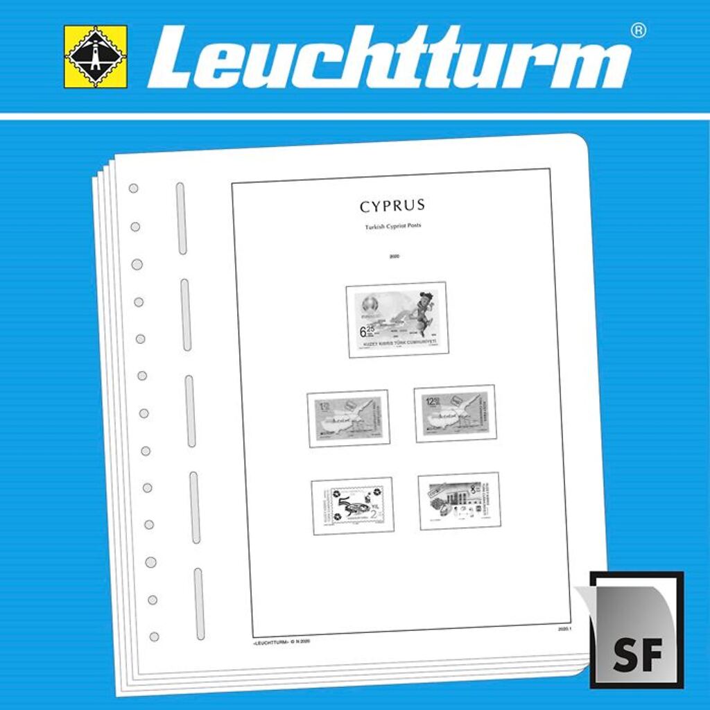 Leuchtturm feuilles complémentaires SF Chypre poste turque 2019