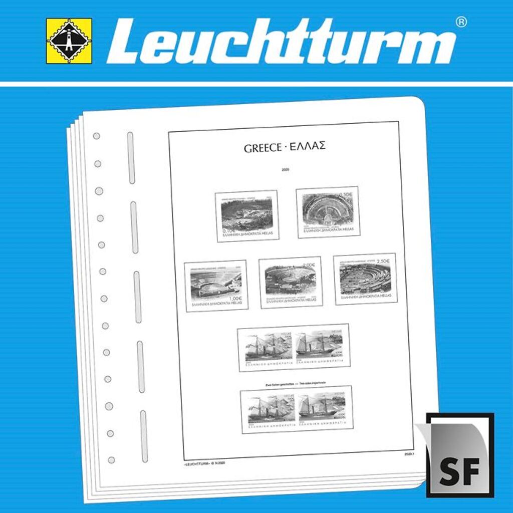 Leuchtturm feuilles complémentaires SF Grèce 2022