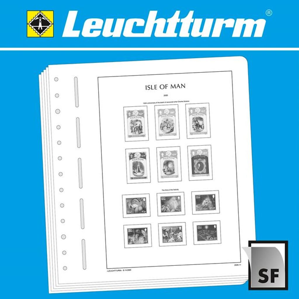 Leuchtturm feuilles complémentaires SF Ile de Man 2020