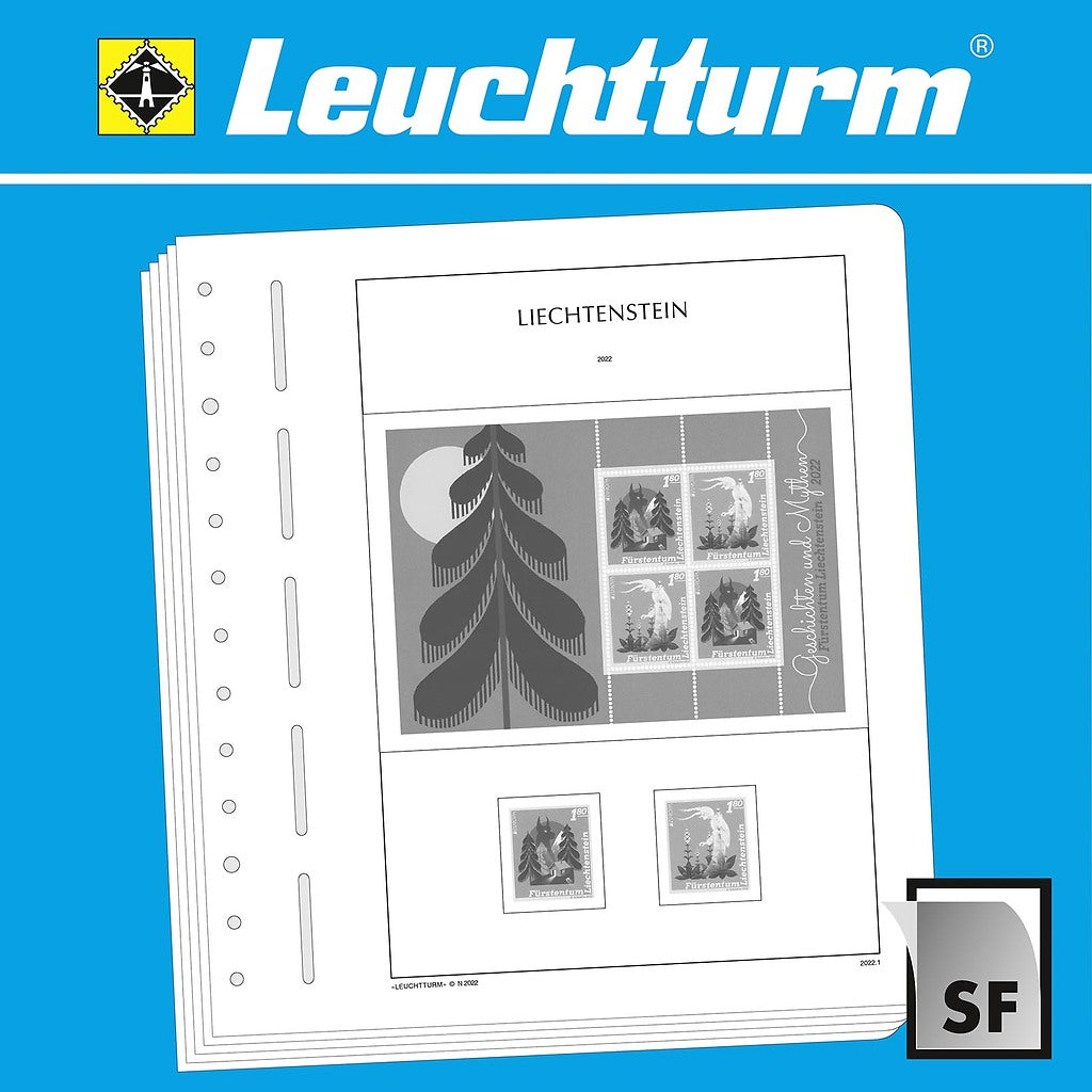 Leuchtturm feuilles complémentaires SF Liechtenstein 2020