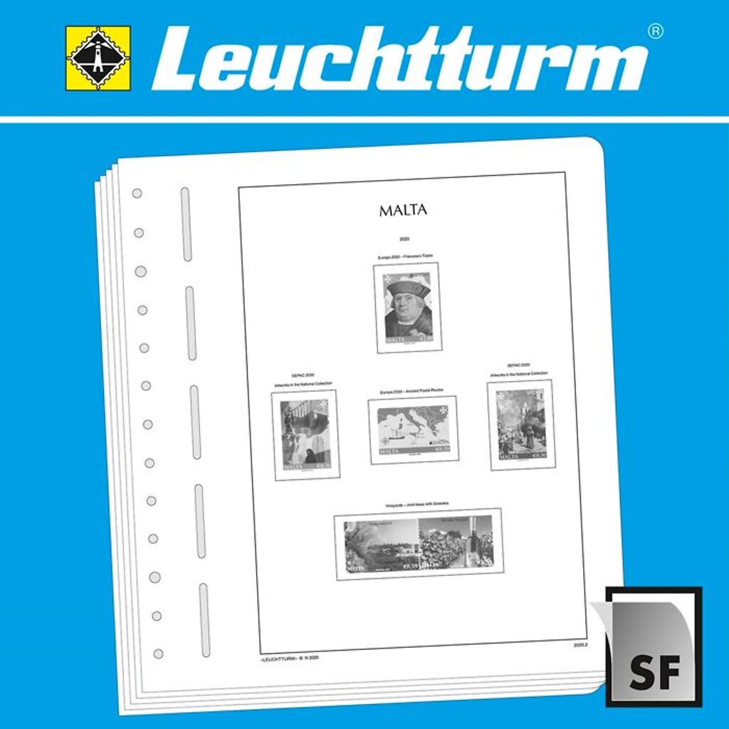 Leuchtturm feuilles complémentaires SF Malte 2021