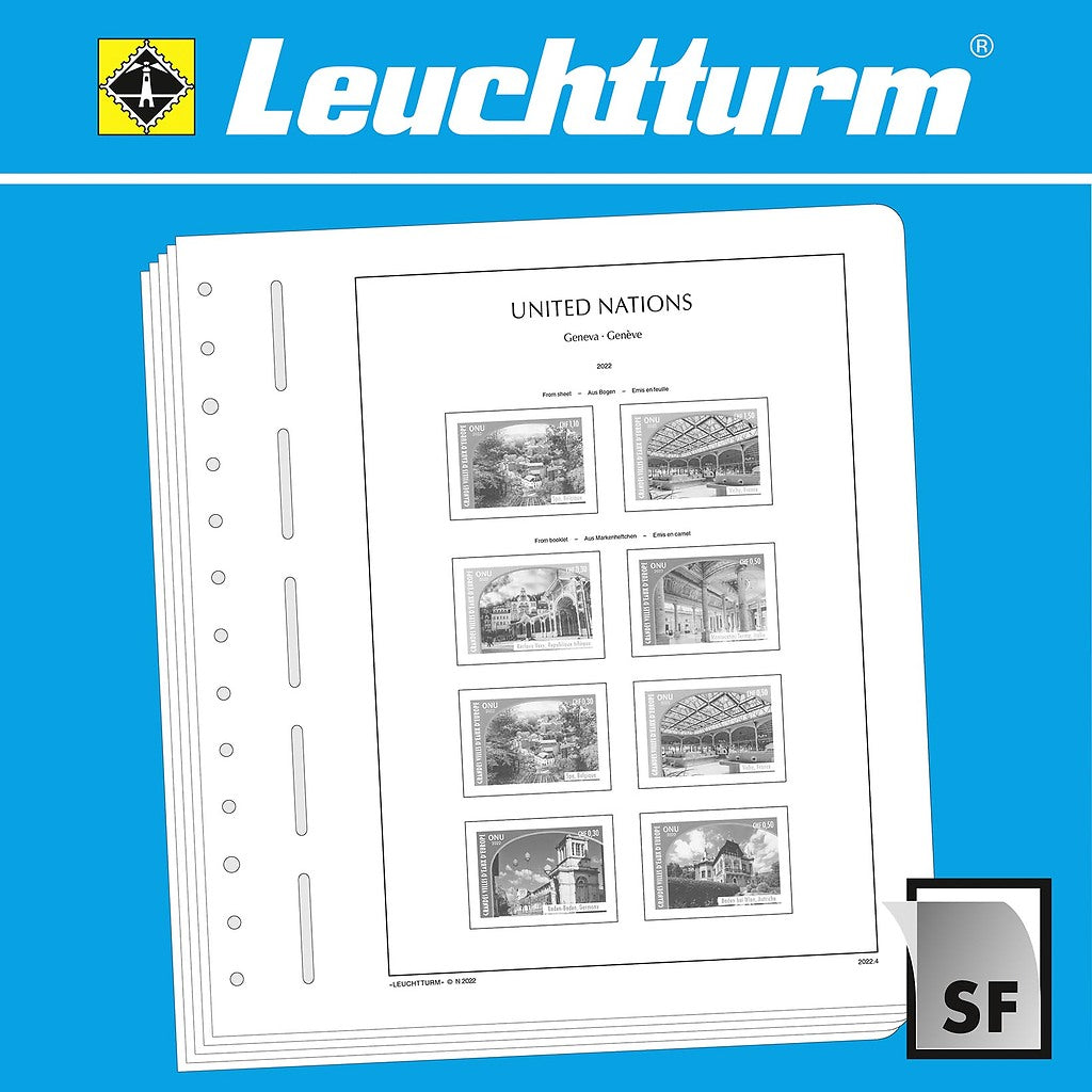 Leuchtturm feuilles complémentaires SF ONU Genève 2022