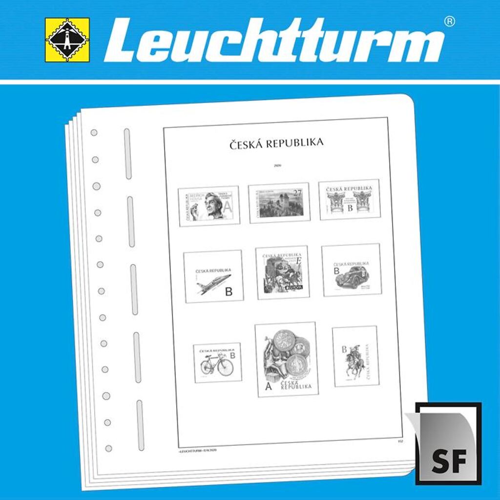 Leuchtturm feuilles complémentaires SF République Tchèque 2019