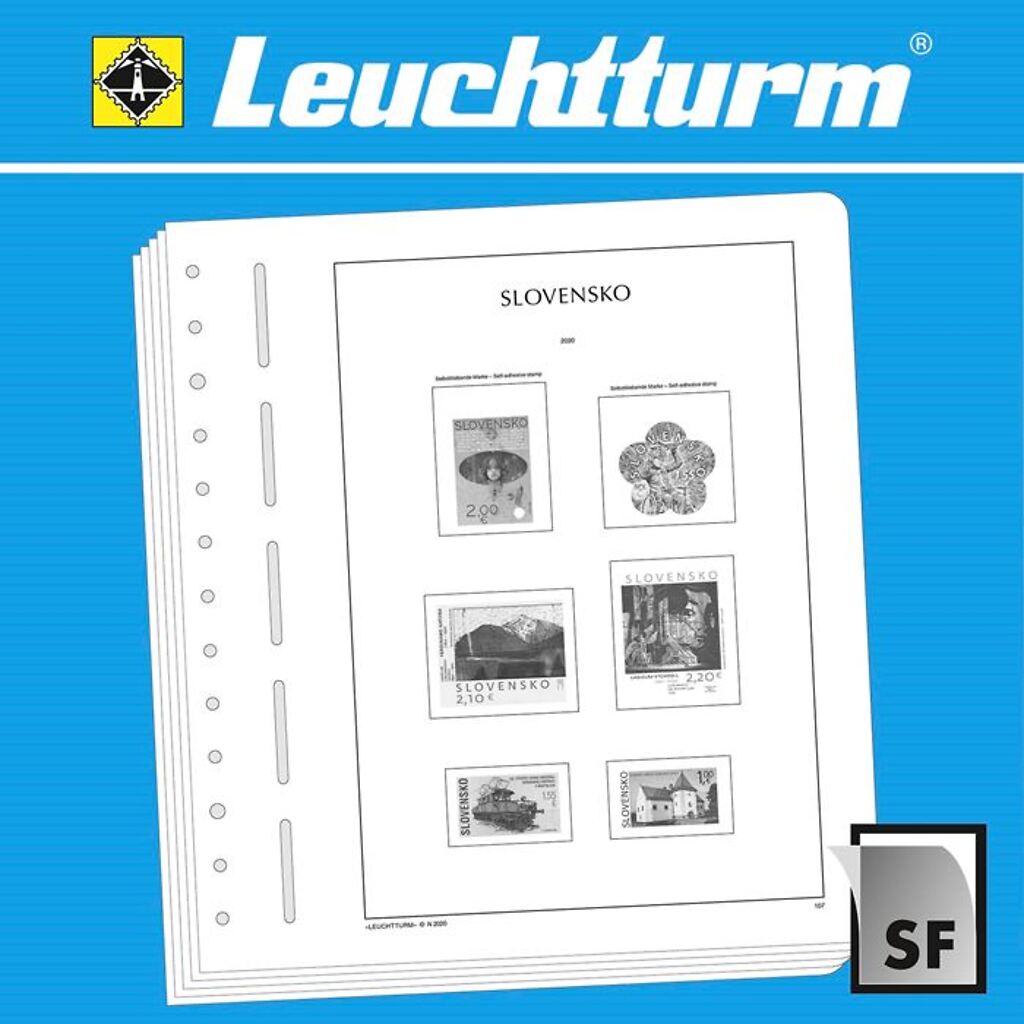 Leuchtturm feuilles complémentaires SF Slovaquie 2019